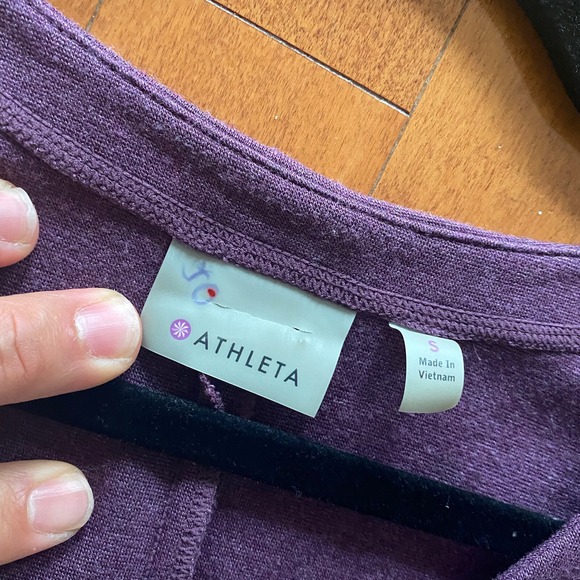 Athleta Golf Dress Women's S Small Purple Active‎ Knit Ponte Zipper Pocket Dress - Picture 12 of 12